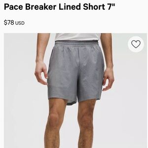 Lululemon Men's Gray Athletic Shorts
